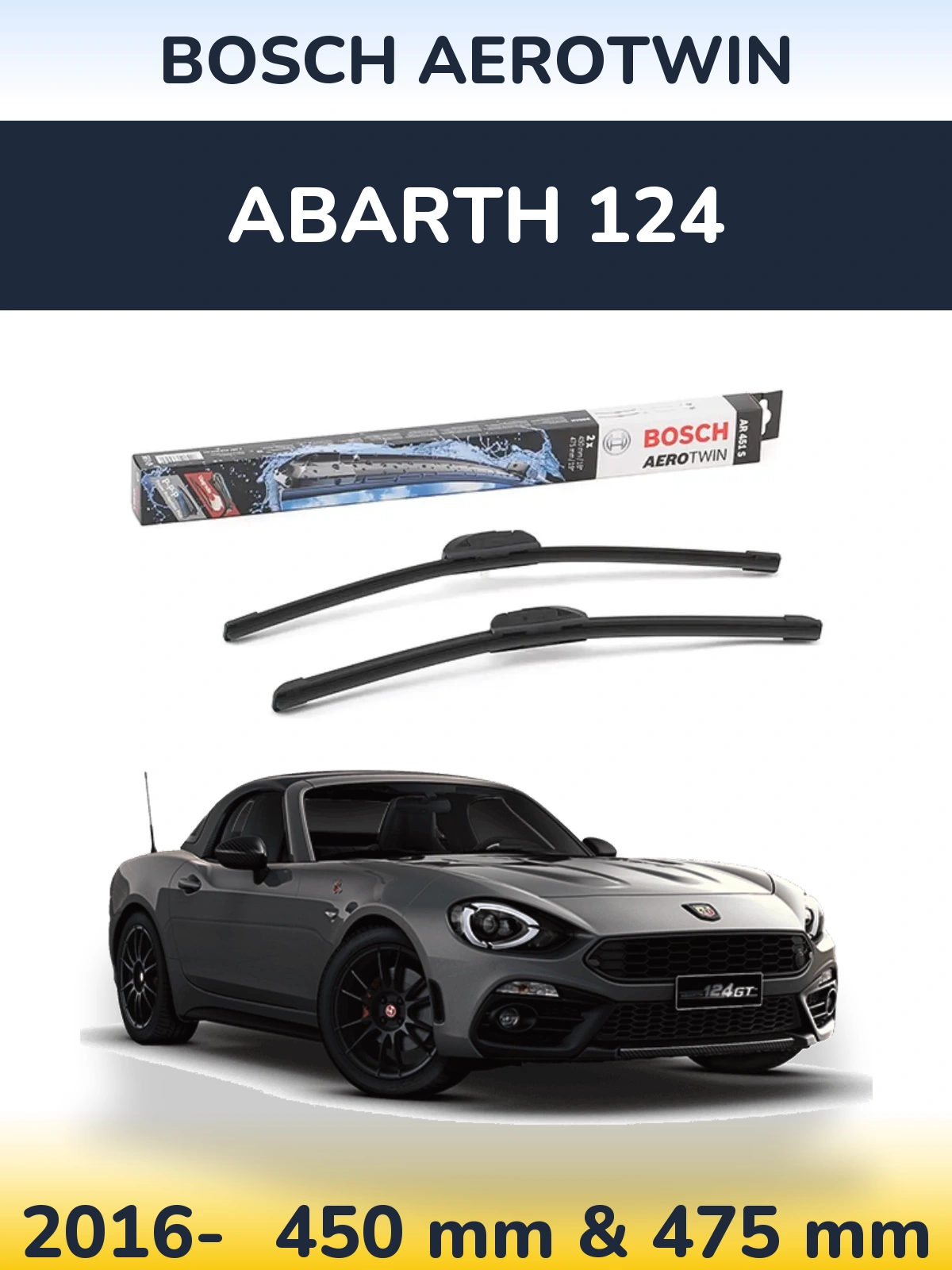 Ștergătoare BOSCH AeroTwin pentru Abarth 124