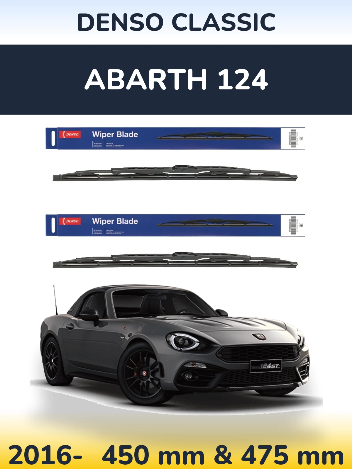 Ștergătoare Denso Classic pentru Abarth 124