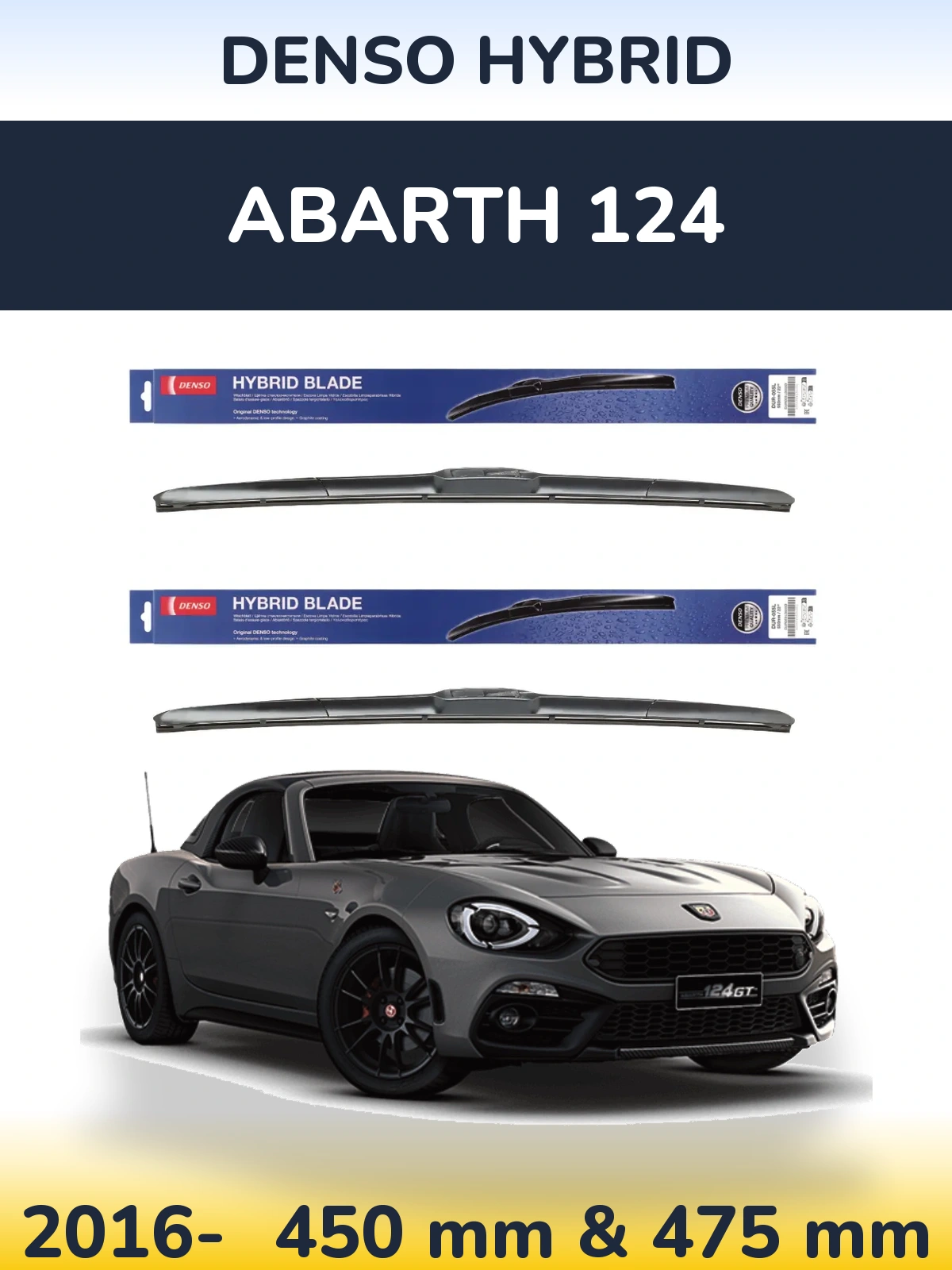Ștergătoare Denso Hybrid pentru Abarth 124