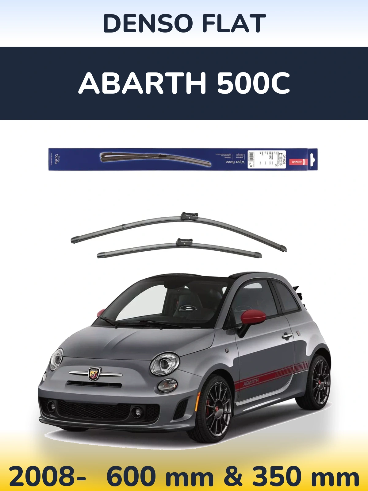 Ștergătoare Denso Flat pentru Abarth 500C