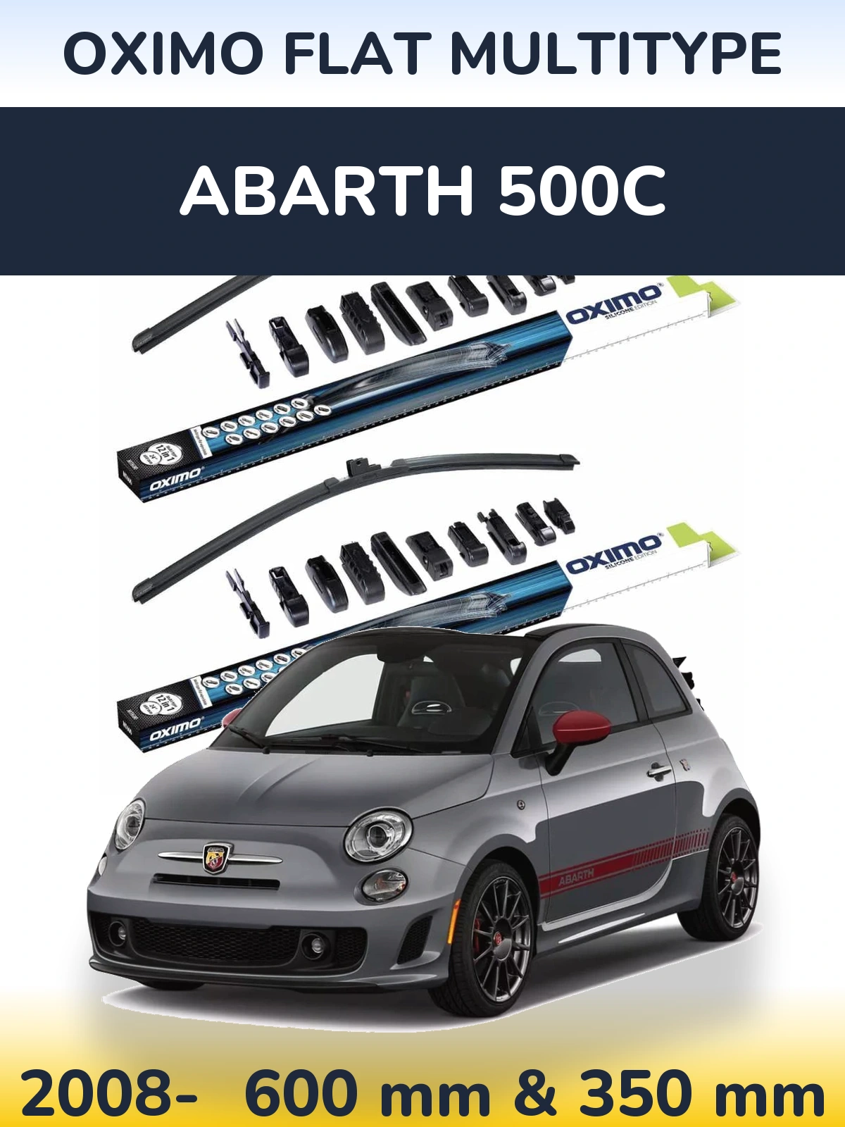 Ștergătoare Oximo Flat MultiTipe pentru Abarth 500C