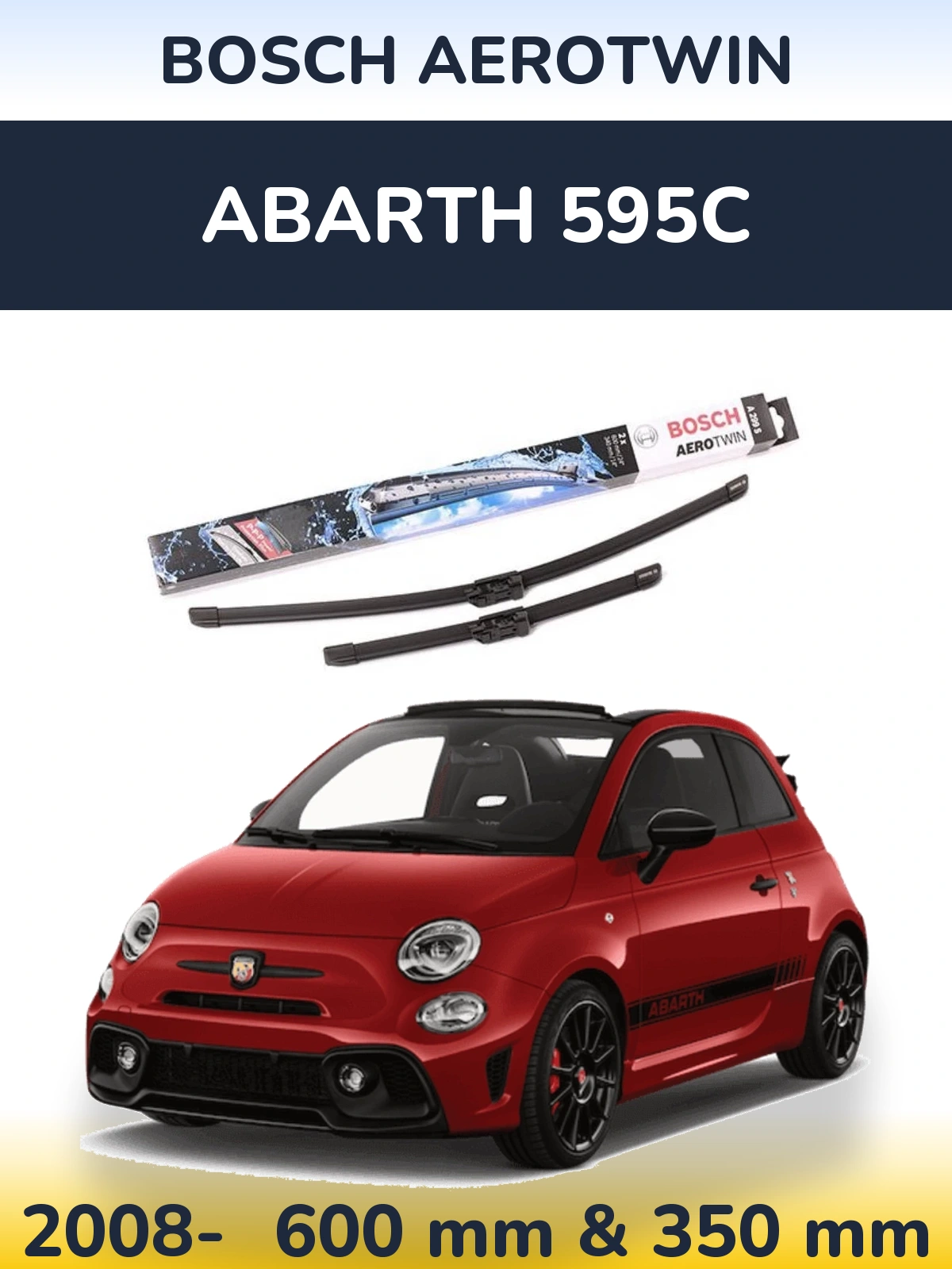 Ștergătoare BOSCH AeroTwin pentru Abarth 595C