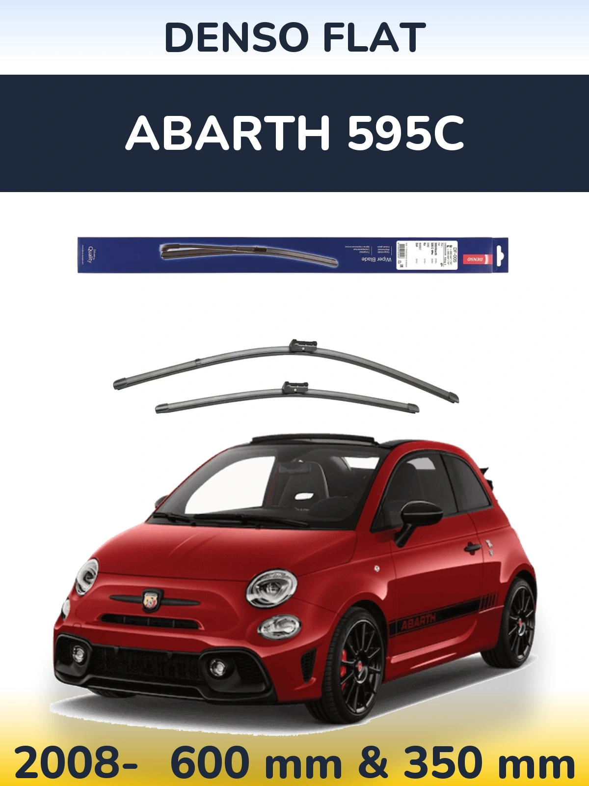 Ștergătoare Denso Flat pentru Abarth 595C