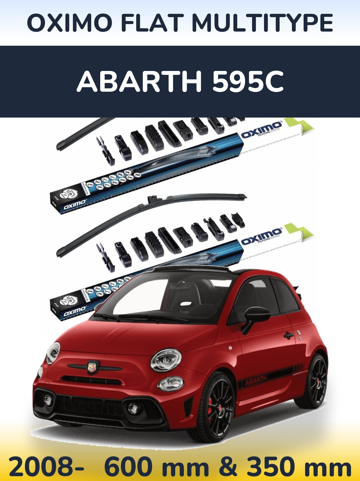 Ștergătoare Oximo Flat MultiTipe pentru Abarth 595C