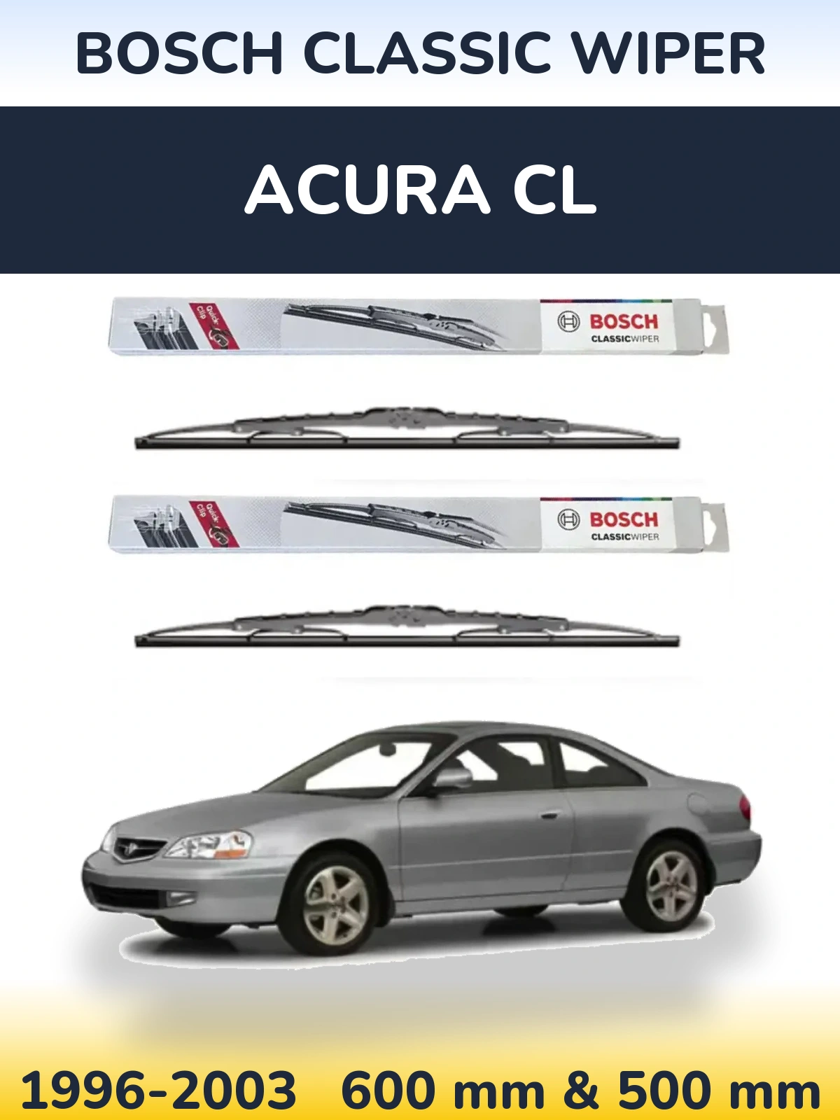 Ștergătoare BOSCH Classic Wiper pentru Acura CL