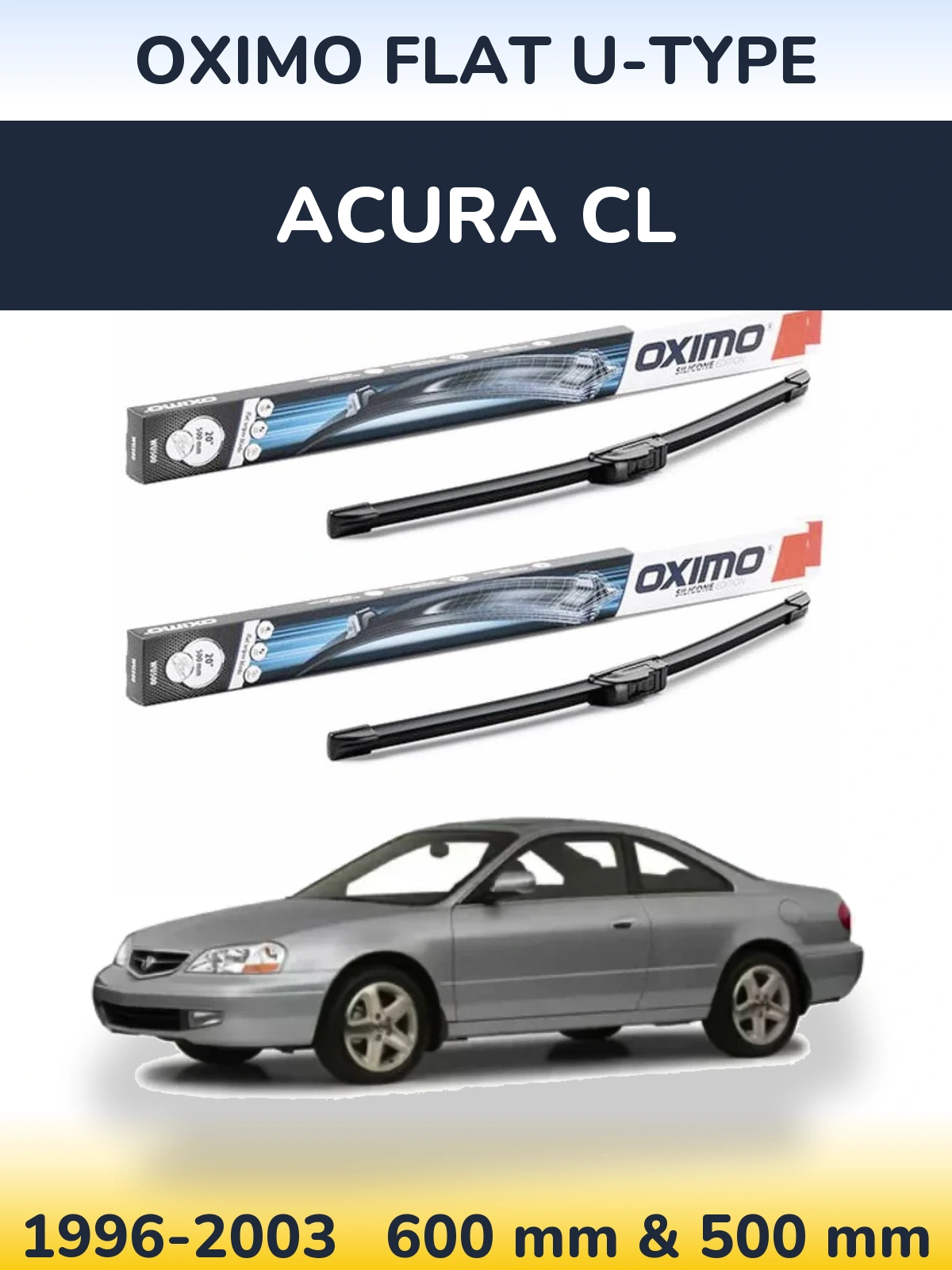 Ștergătoare Oximo Flat U-type pentru Acura CL