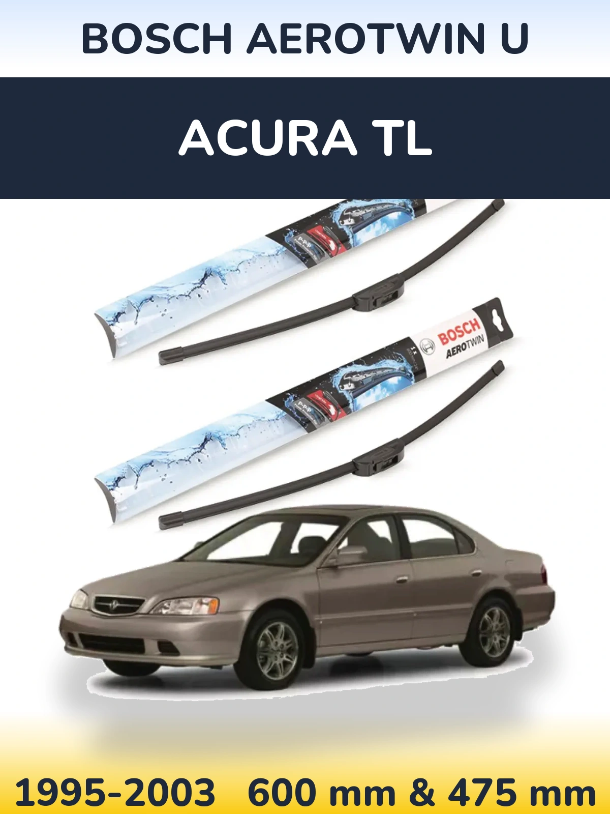 Ștergătoare BOSCH AeroTwin U pentru Acura TL