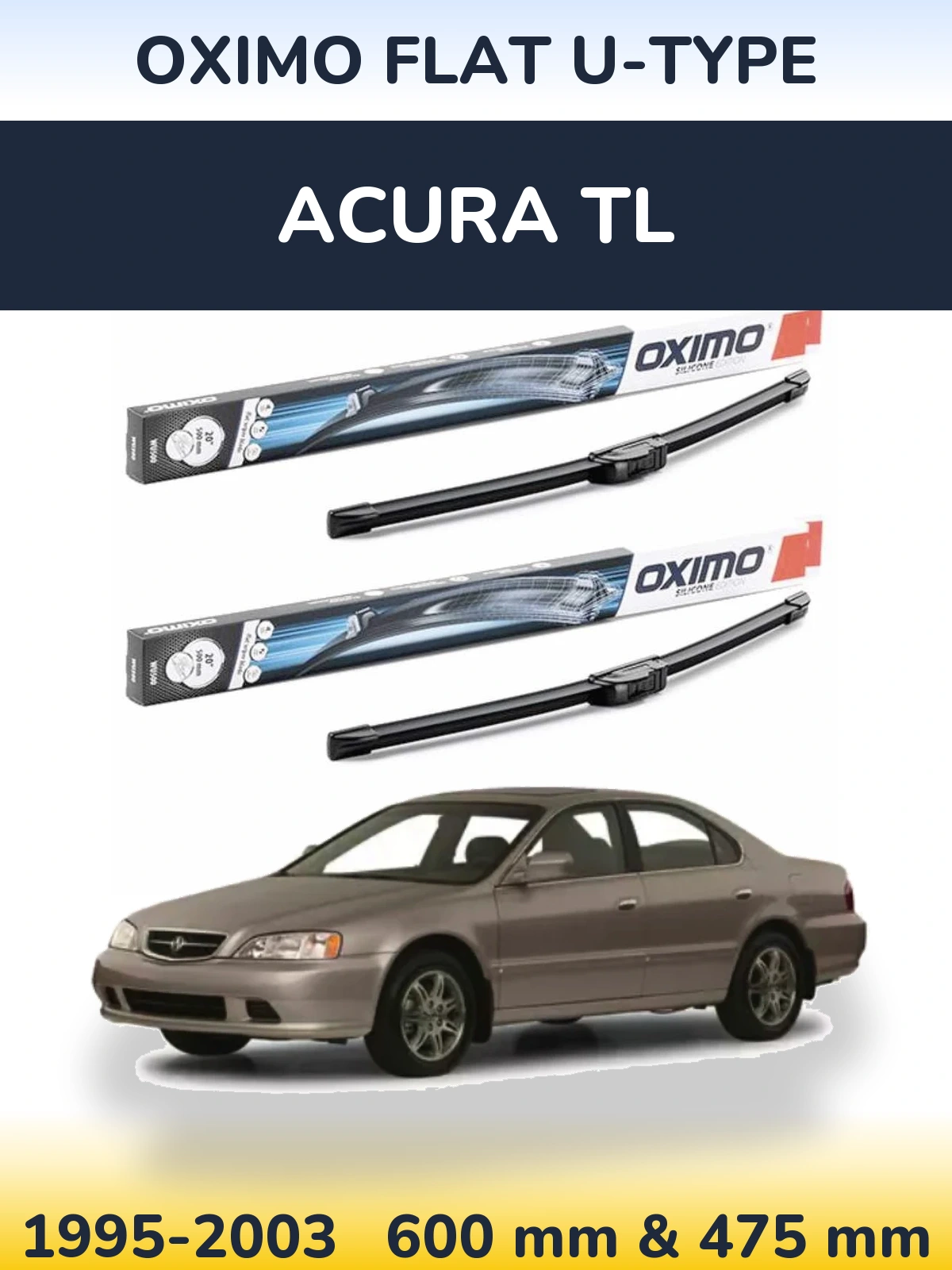 Ștergătoare Oximo Flat U-type pentru Acura TL