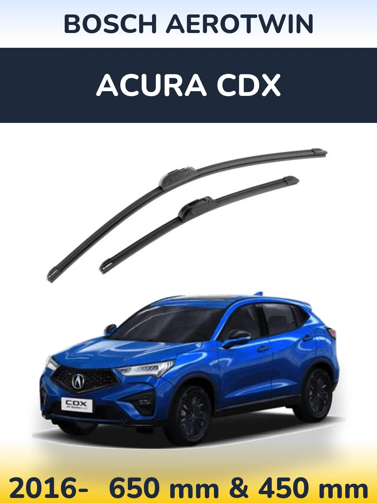 Ștergătoare BOSCH AeroTwin pentru Acura CDX