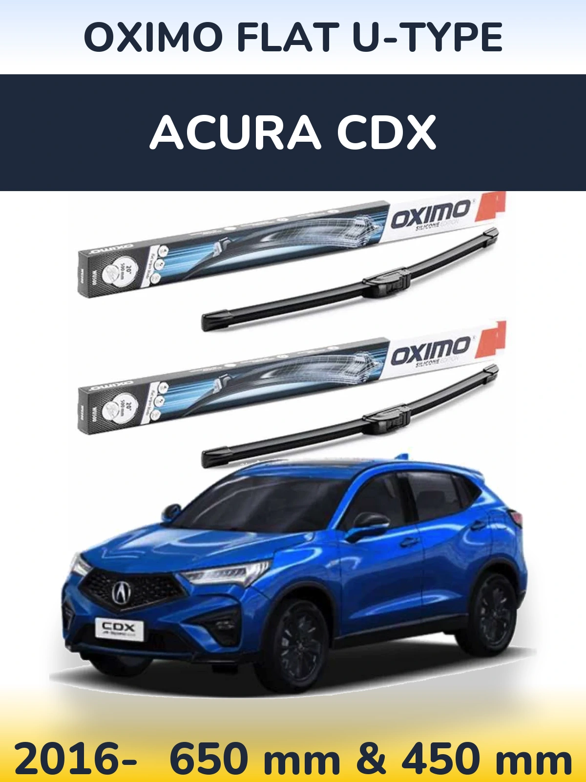 Ștergătoare Oximo Flat U-type pentru Acura CDX