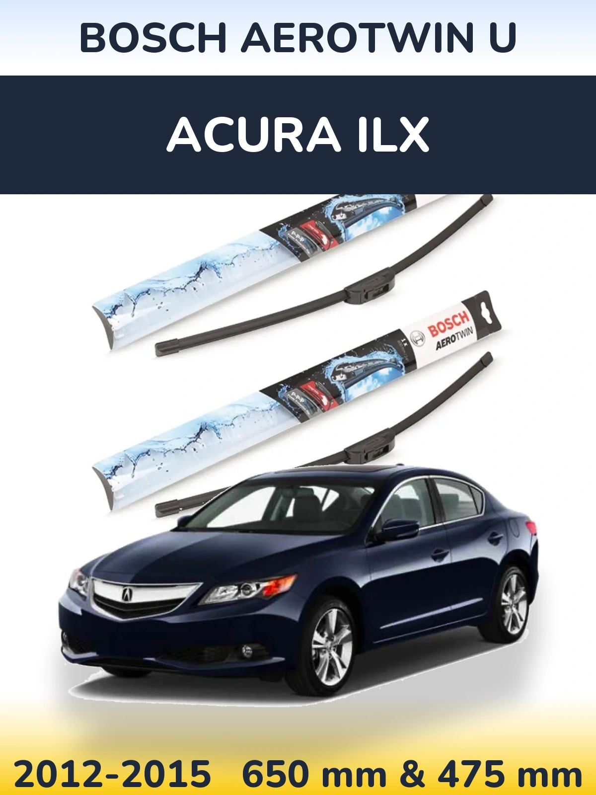 Ștergătoare BOSCH AeroTwin U pentru Acura ILX