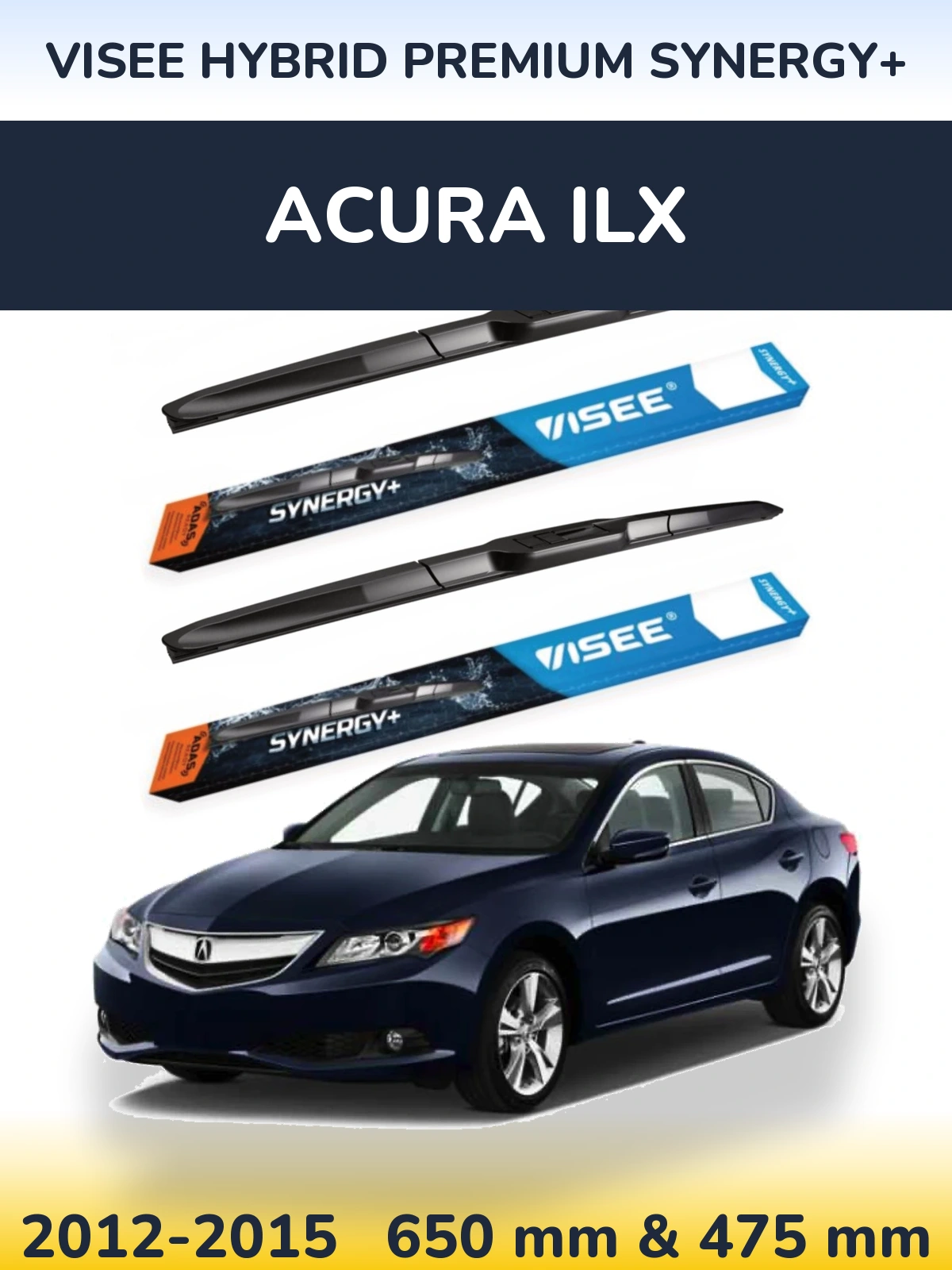 Ștergătoare VISEE HYBRID PREMIUM SYNERGY+ pentru Acura ILX