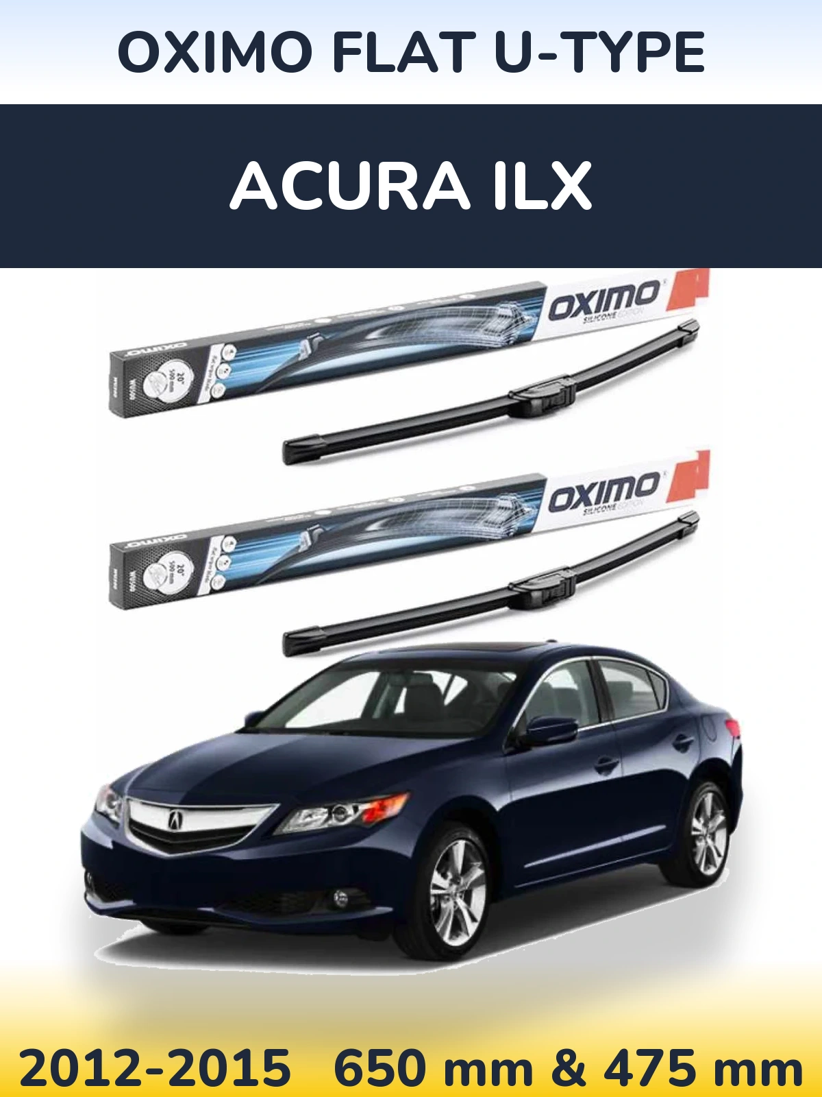 Ștergătoare Oximo Flat U-type pentru Acura ILX