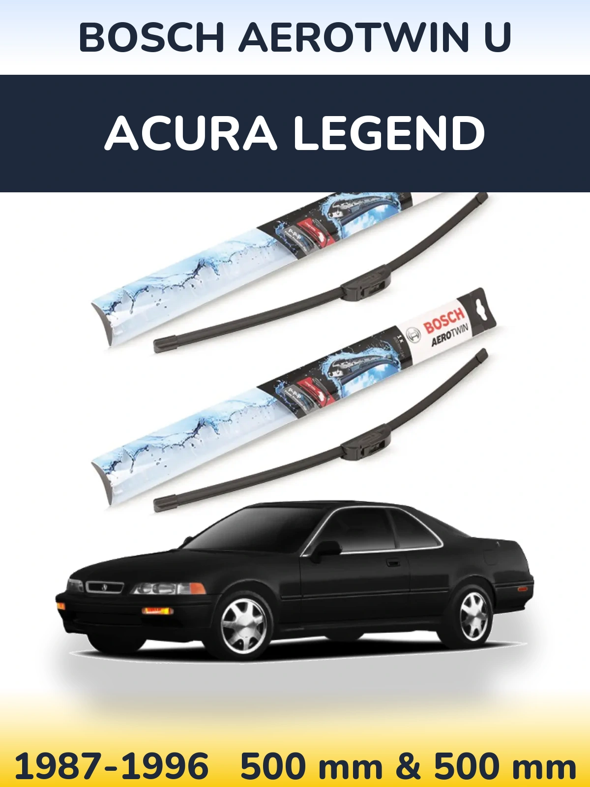 Ștergătoare BOSCH AeroTwin U pentru Acura Legend