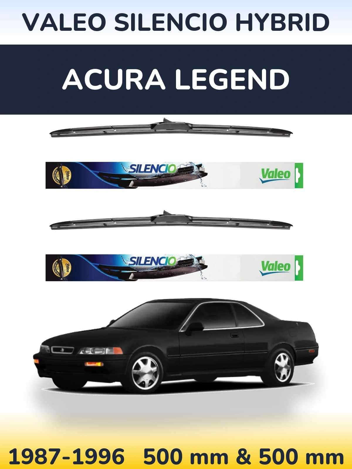 Ștergătoare Valeo Silencio Hybrid pentru Acura Legend