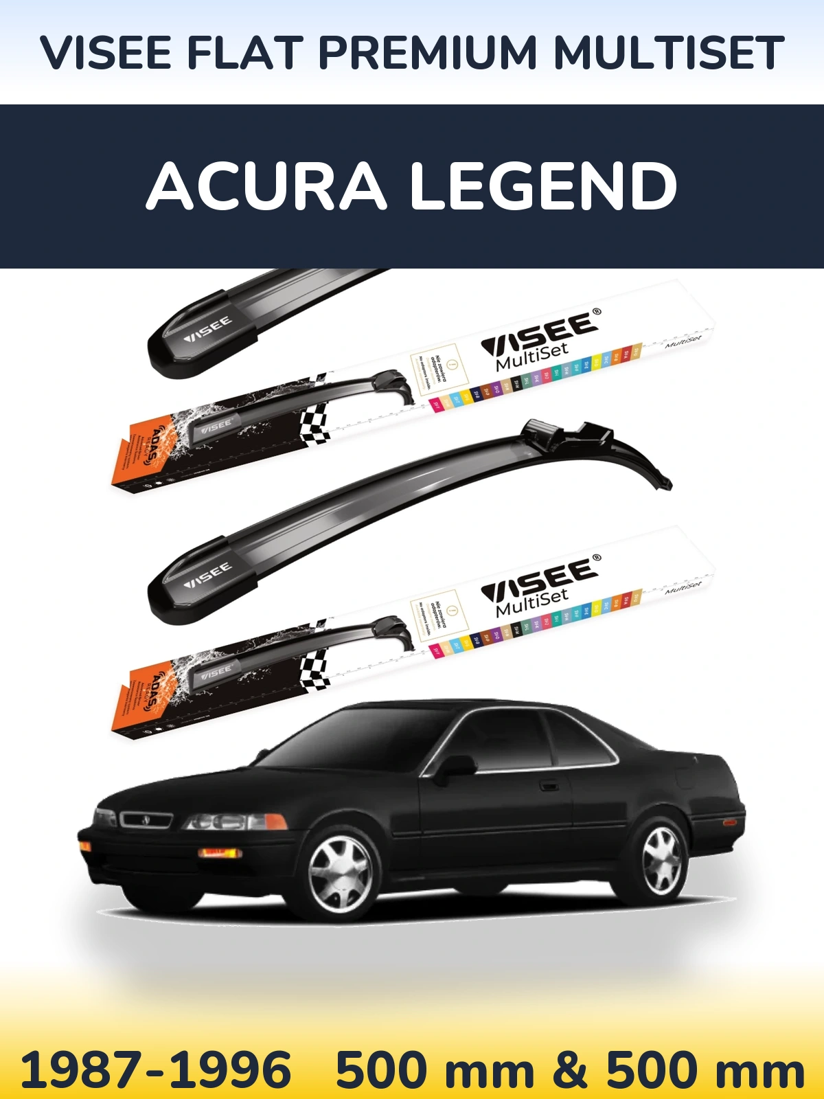 Ștergătoare VISEE FLAT PREMIUM MultiSet pentru Acura Legend