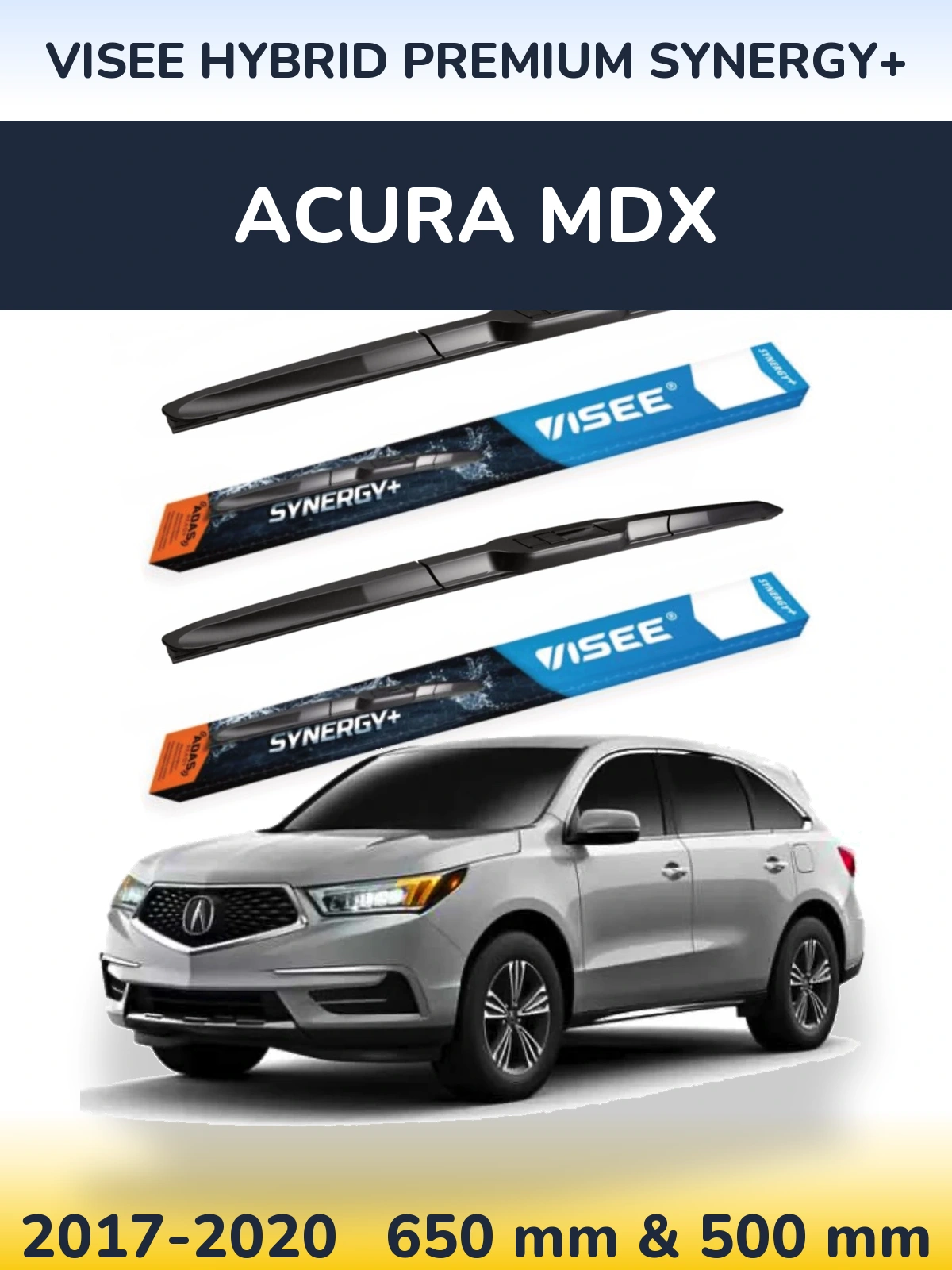 Ștergătoare VISEE HYBRID PREMIUM SYNERGY+ pentru Acura MDX