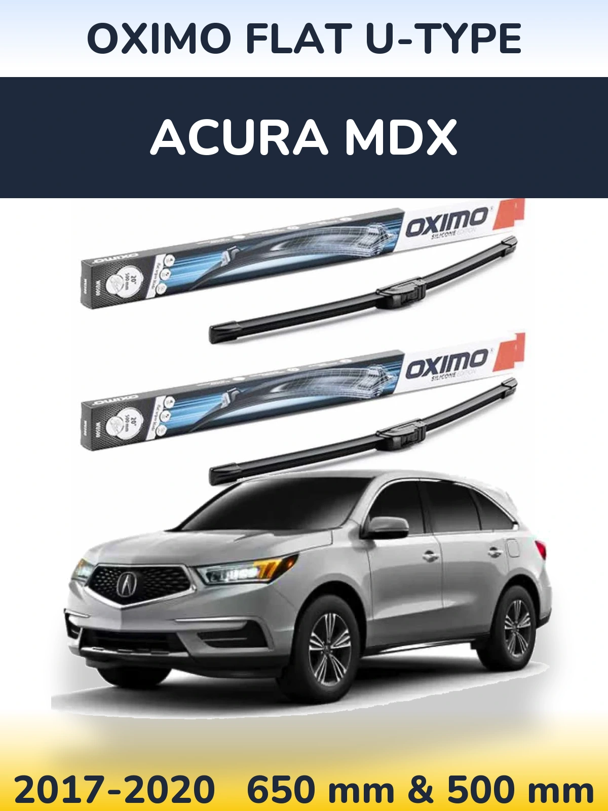 Ștergătoare Oximo Flat U-type pentru Acura MDX
