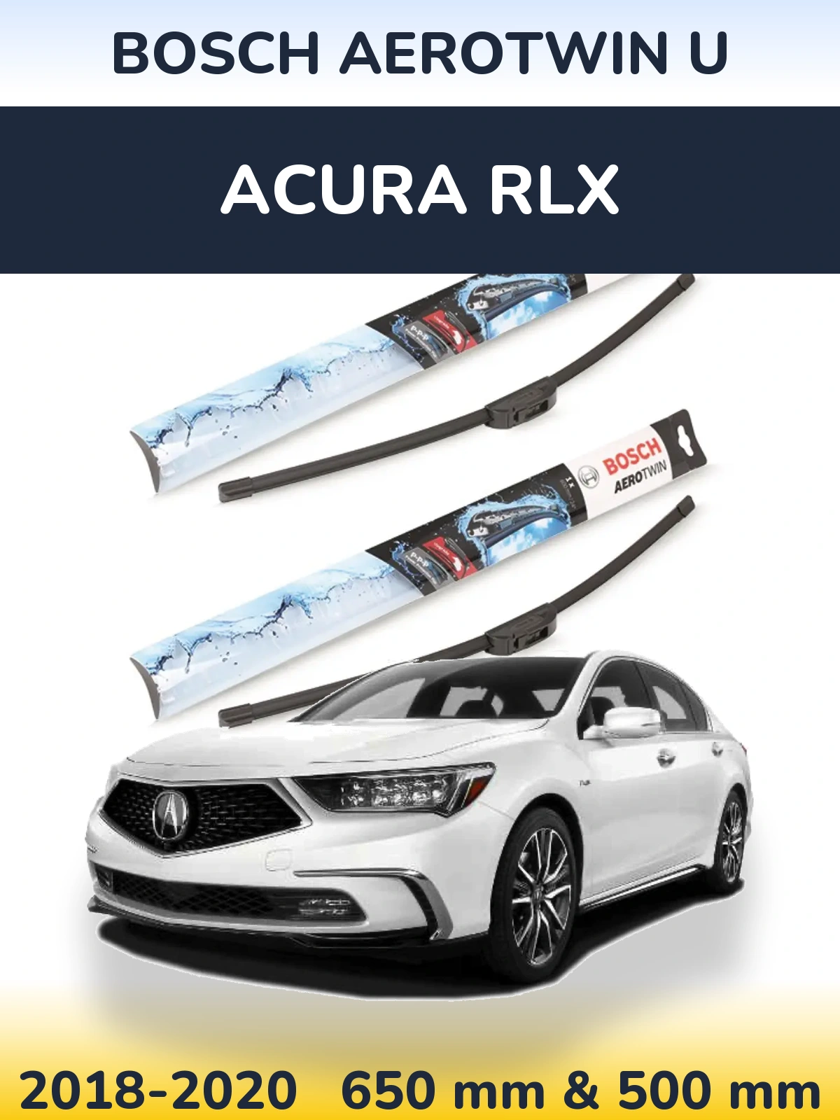 Ștergătoare BOSCH AeroTwin U pentru Acura RLX
