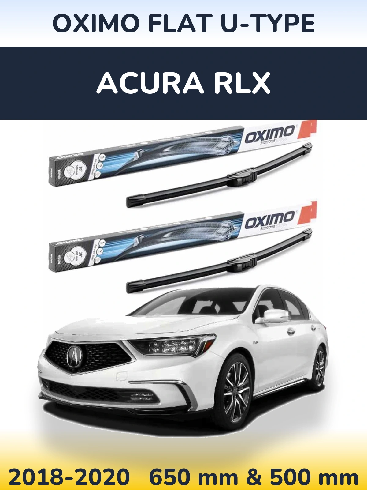 Ștergătoare Oximo Flat U-type pentru Acura RLX