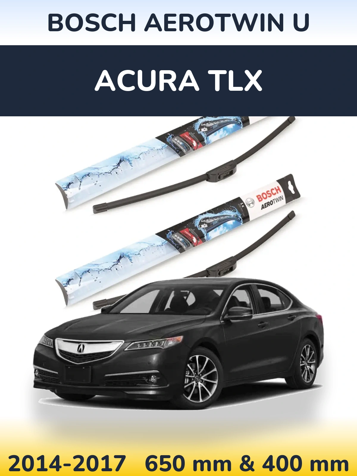 Ștergătoare BOSCH AeroTwin U pentru Acura TLX