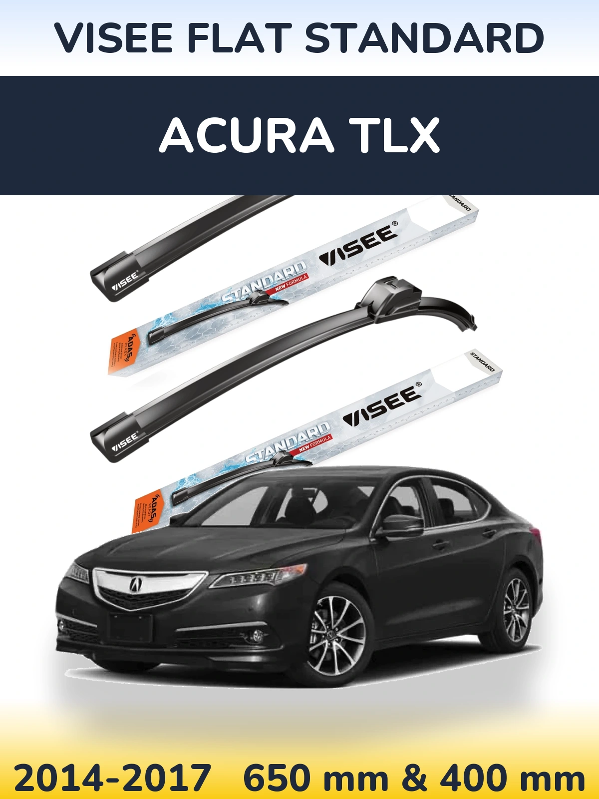 Ștergătoare VISEE FLAT STANDARD pentru Acura TLX