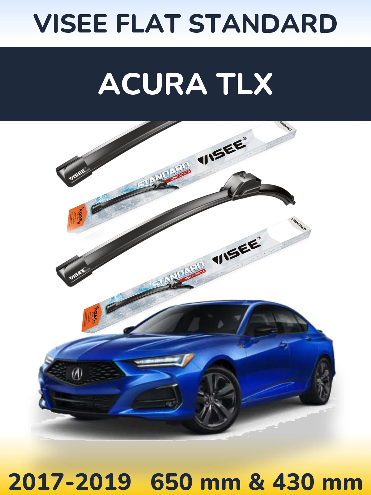 Ștergătoare VISEE FLAT STANDARD pentru Acura TLX