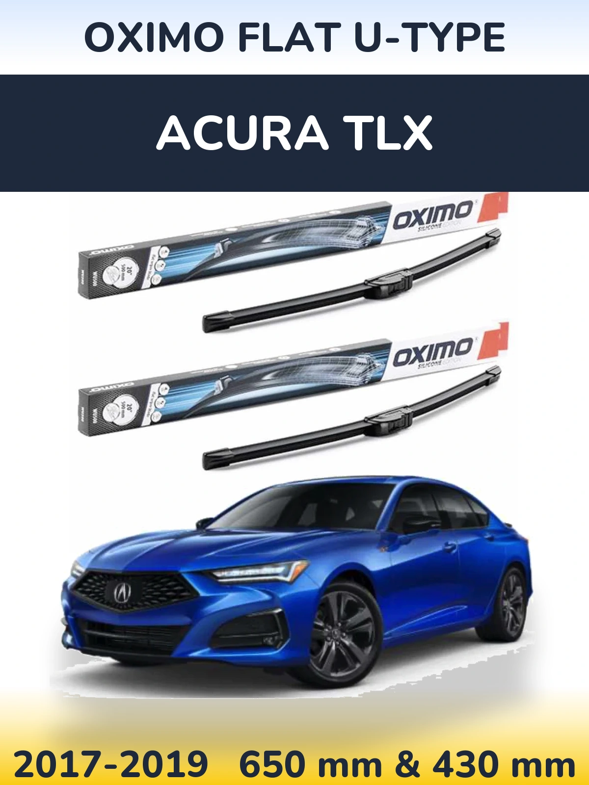 Ștergătoare Oximo Flat U-type pentru Acura TLX