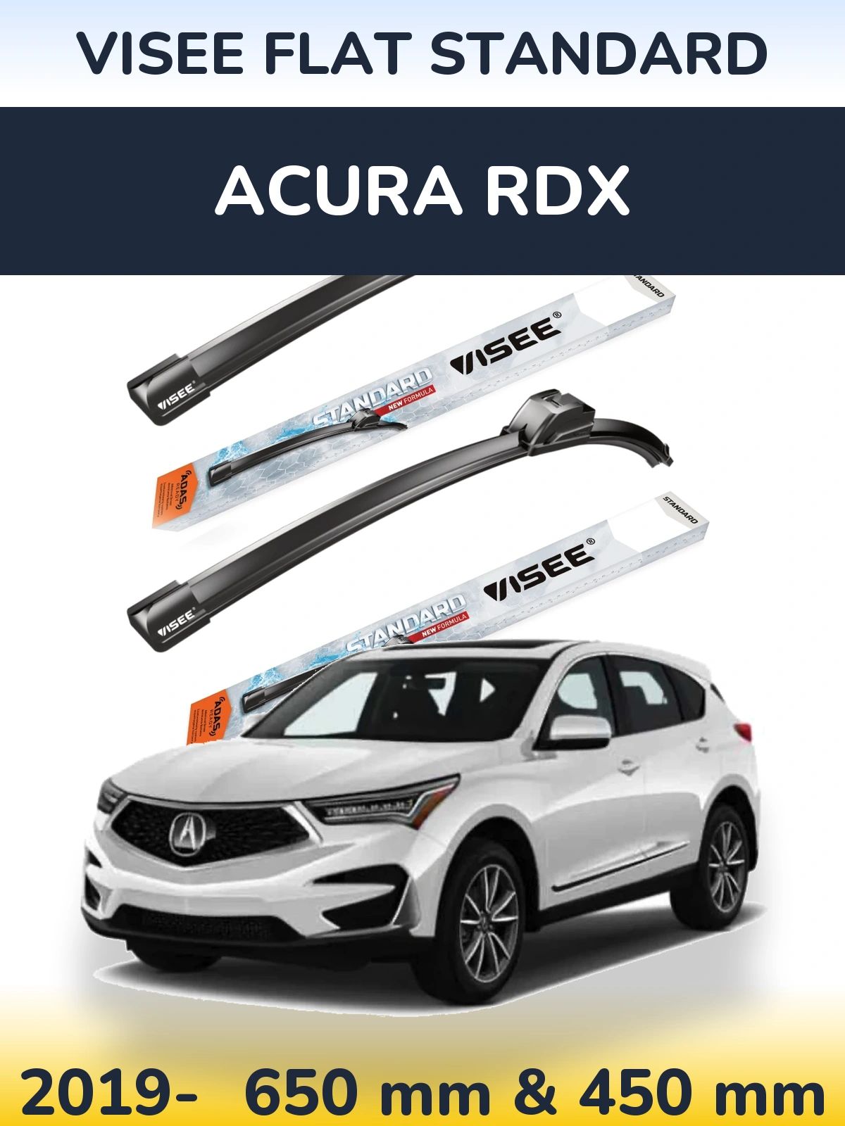 Ștergătoare VISEE FLAT STANDARD pentru Acura RDX
