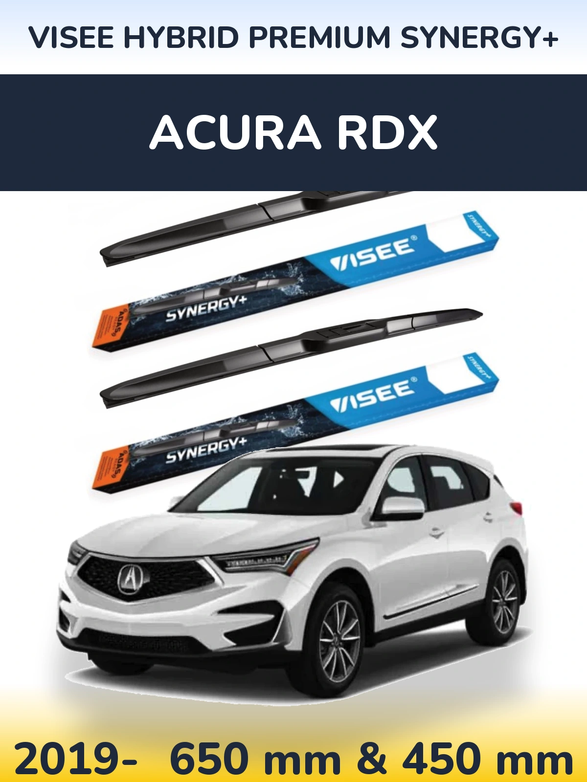 Ștergătoare VISEE HYBRID PREMIUM SYNERGY+ pentru Acura RDX
