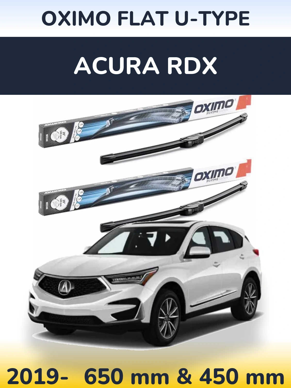 Ștergătoare Oximo Flat U-type pentru Acura RDX