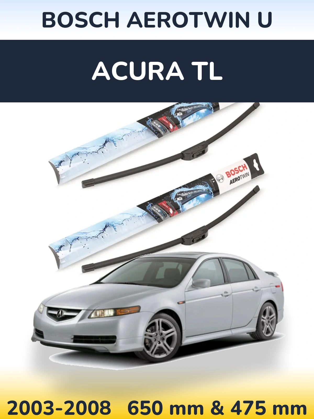 Ștergătoare BOSCH AeroTwin U pentru Acura TL