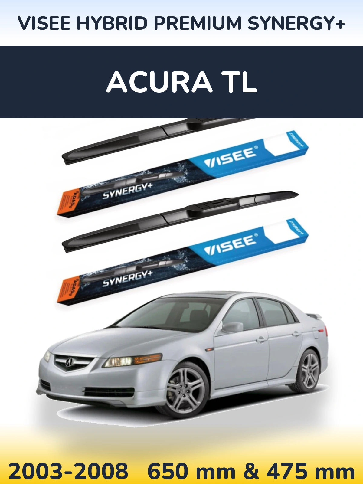Ștergătoare VISEE HYBRID PREMIUM SYNERGY+ pentru Acura TL