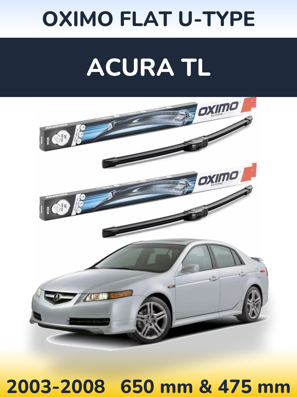 Ștergătoare Oximo Flat U-type pentru Acura TL