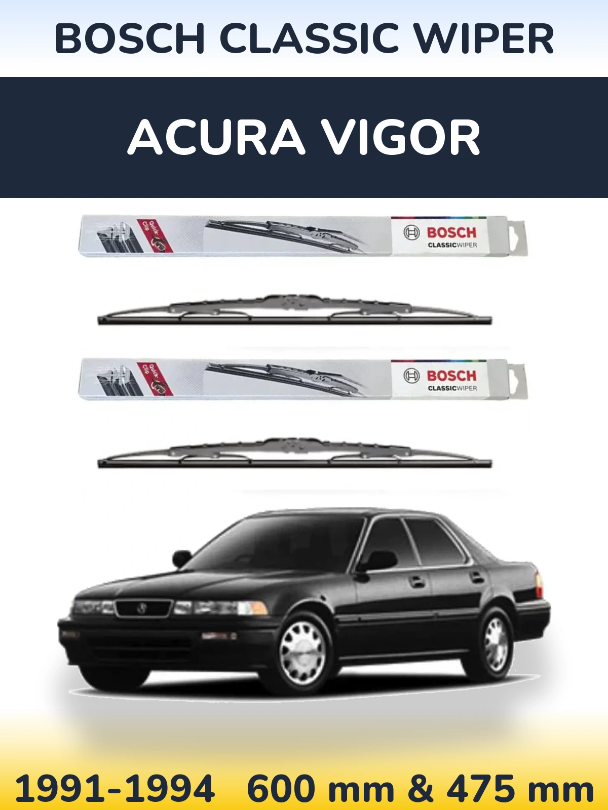 Ștergătoare BOSCH Classic Wiper pentru Acura Vigor