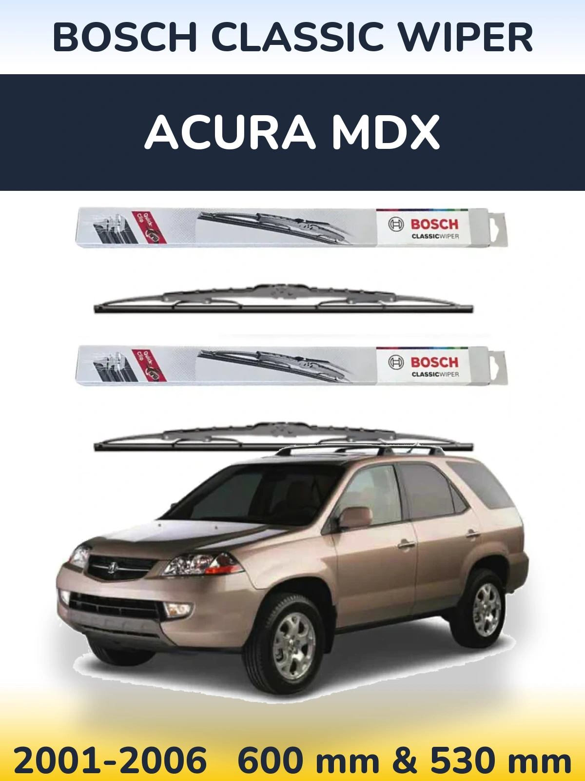 Ștergătoare BOSCH Classic Wiper pentru Acura MDX