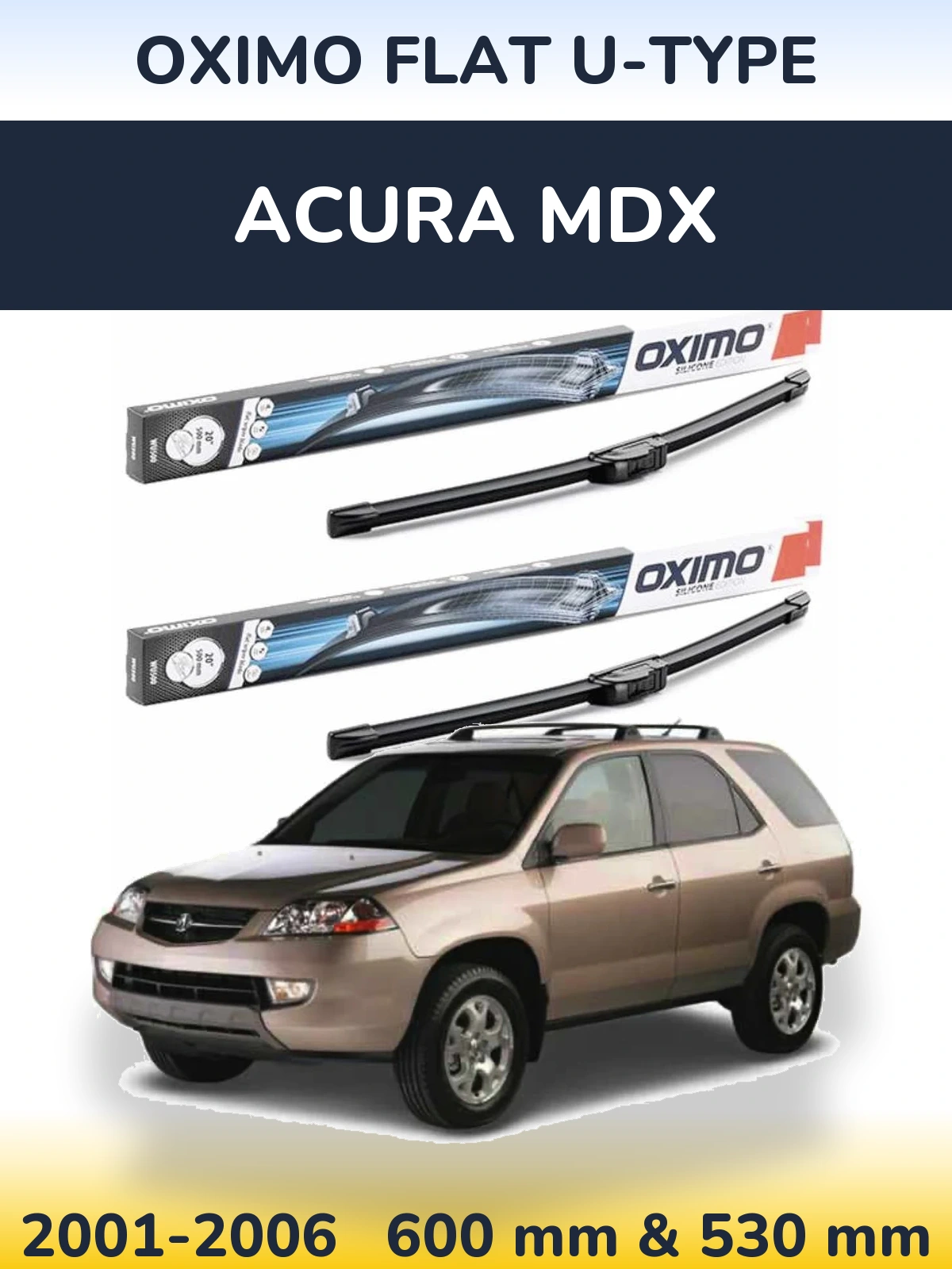 Ștergătoare Oximo Flat U-type pentru Acura MDX