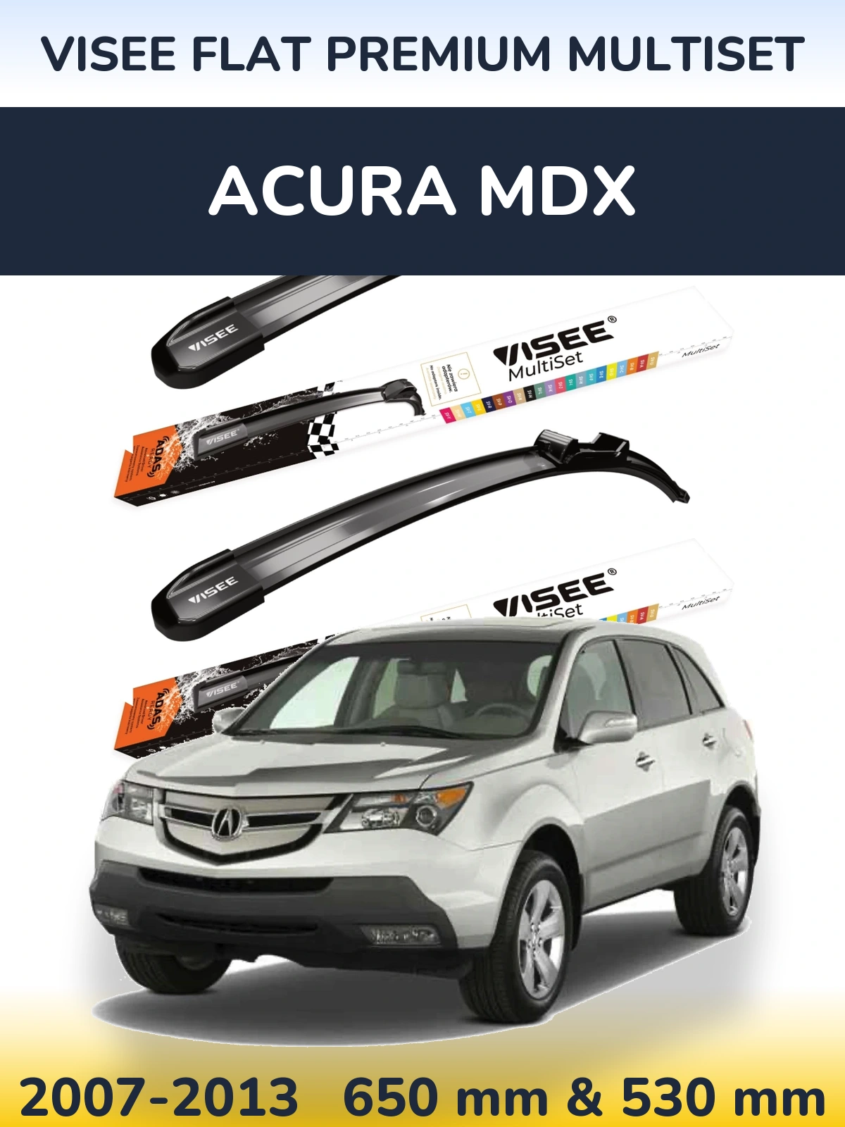 Ștergătoare VISEE FLAT PREMIUM MultiSet pentru Acura MDX