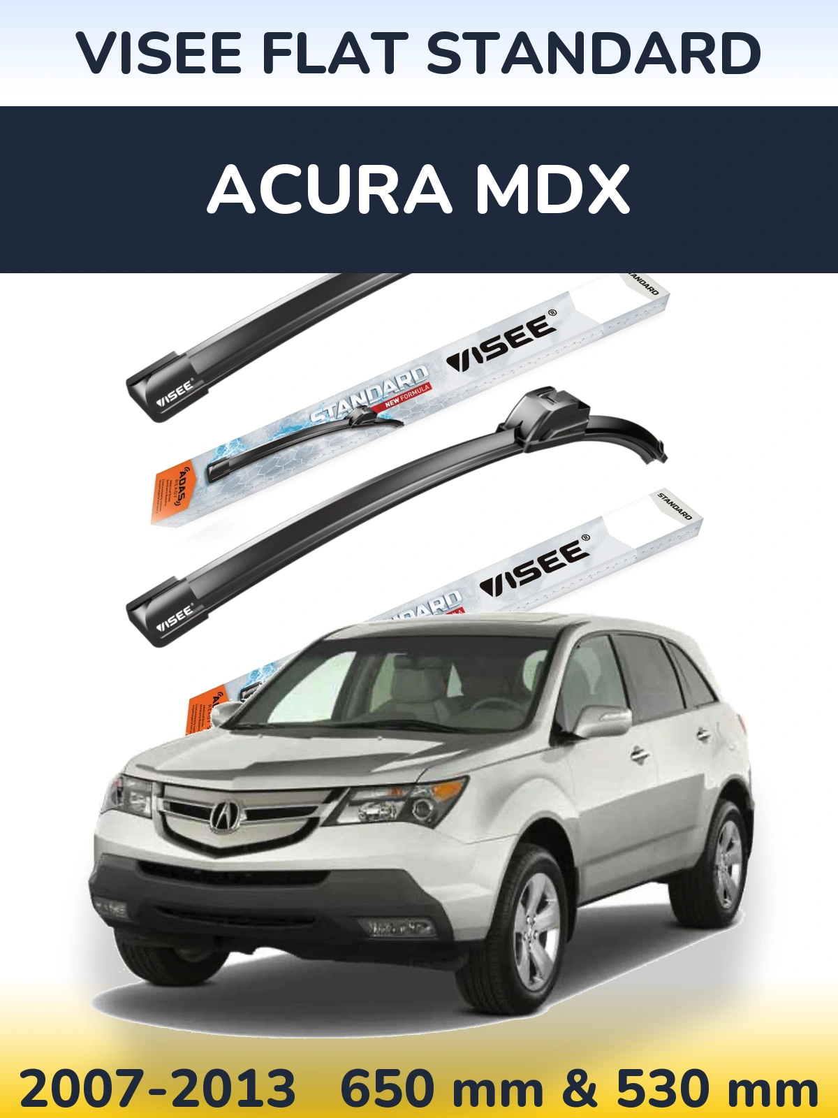 Ștergătoare VISEE FLAT STANDARD pentru Acura MDX