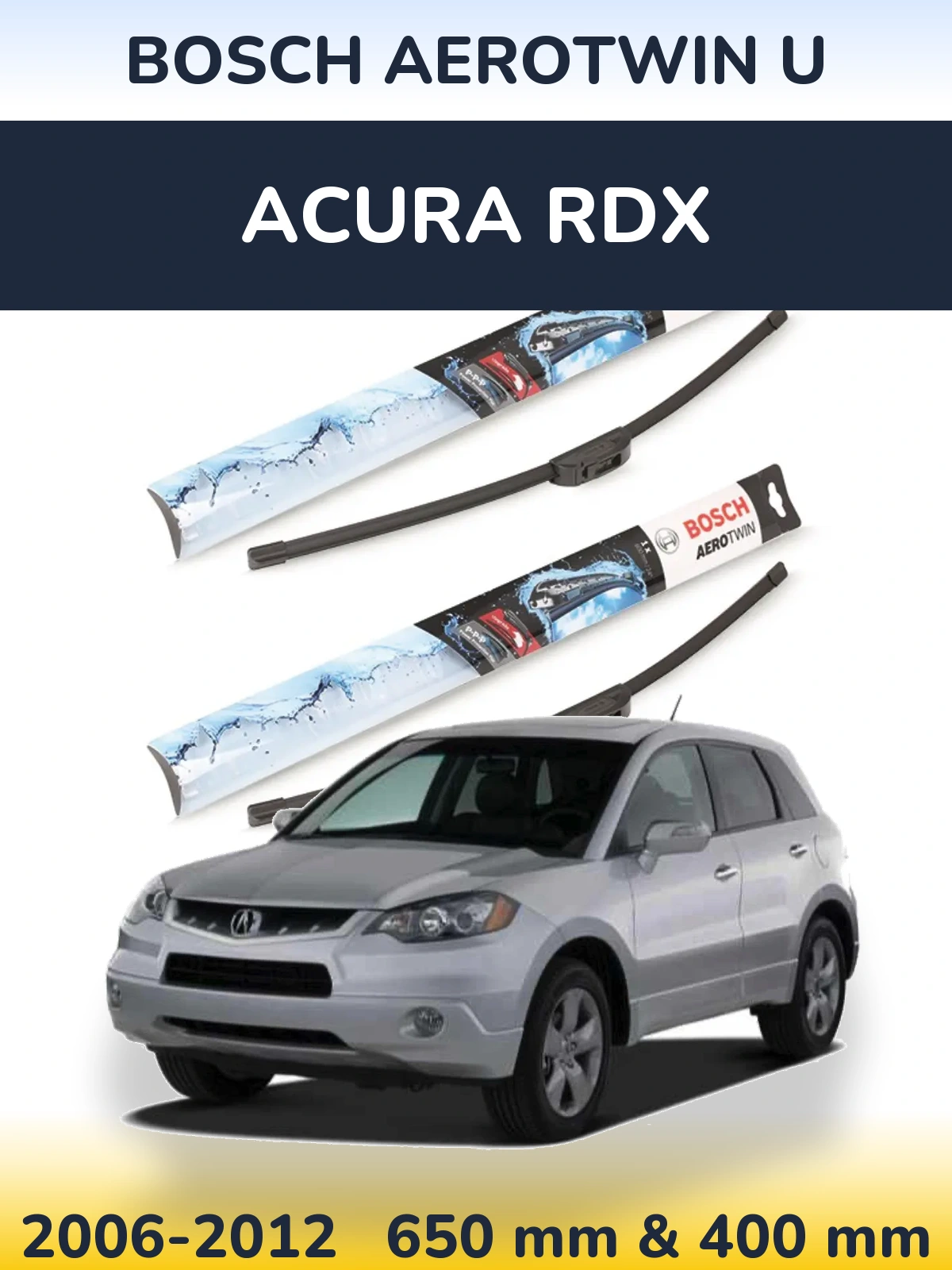Ștergătoare BOSCH AeroTwin U pentru Acura RDX