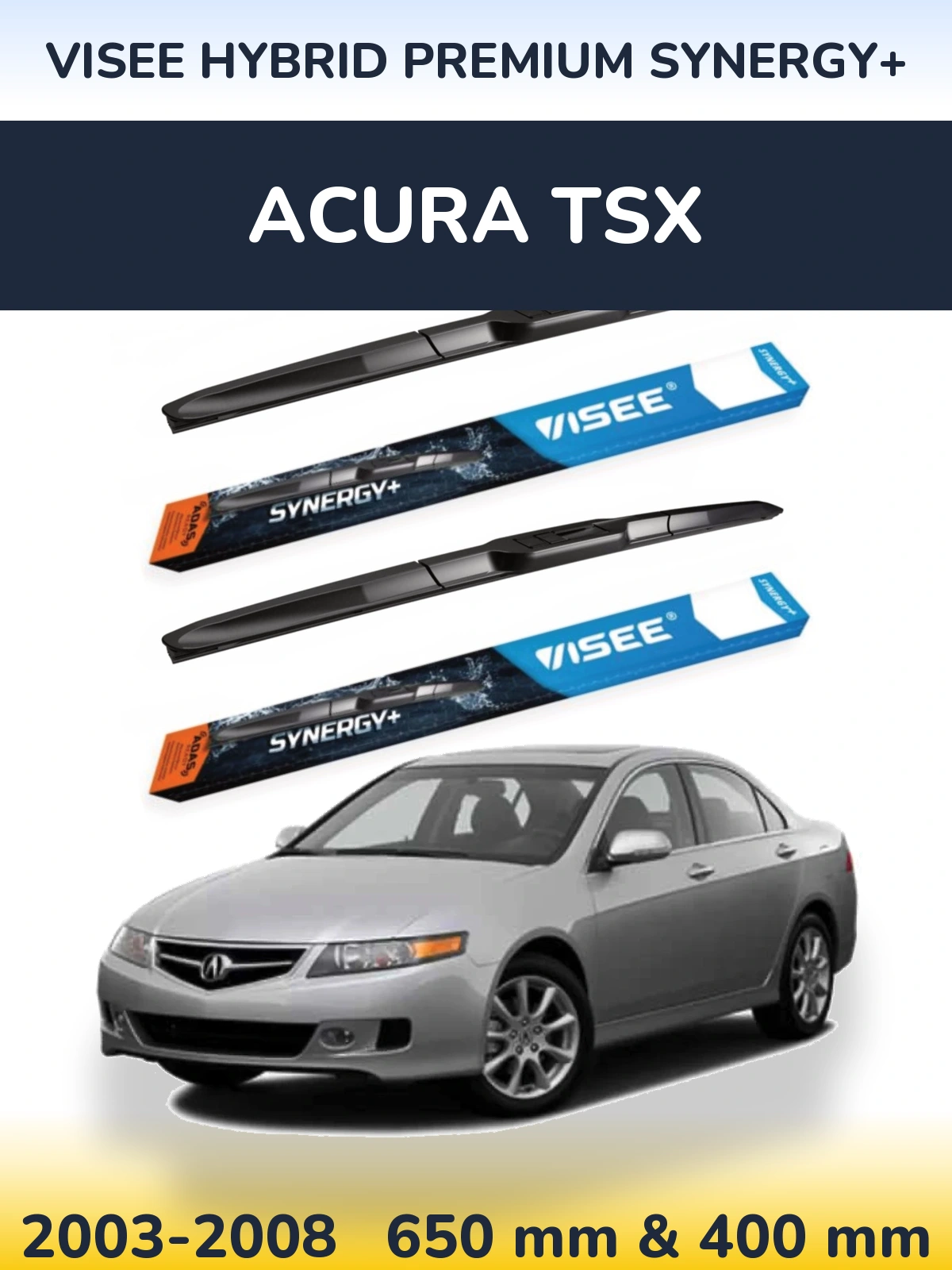 Ștergătoare VISEE HYBRID PREMIUM SYNERGY+ pentru Acura TSX