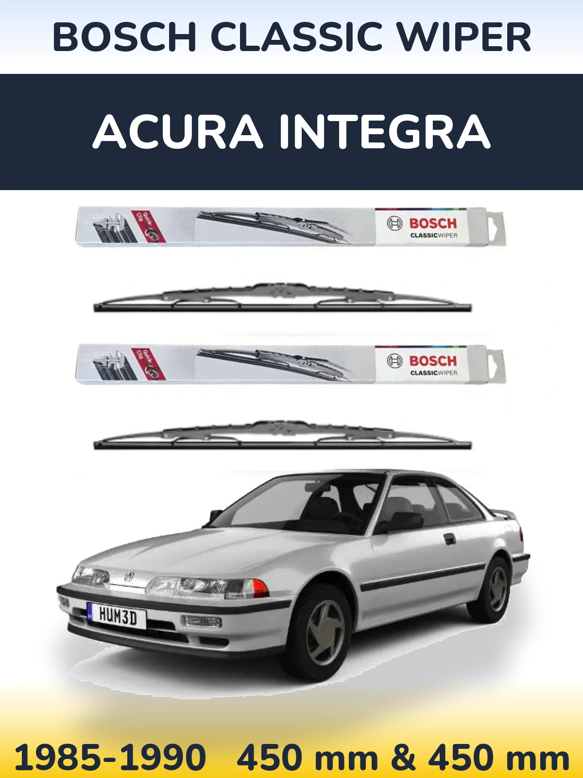 Ștergătoare BOSCH Classic Wiper pentru Acura Integra