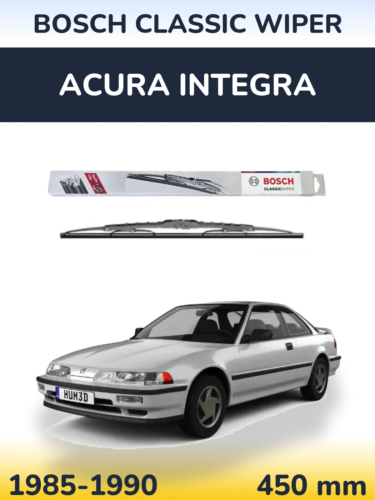 Ștergătoare BOSCH Classic Wiper pentru Acura Integra