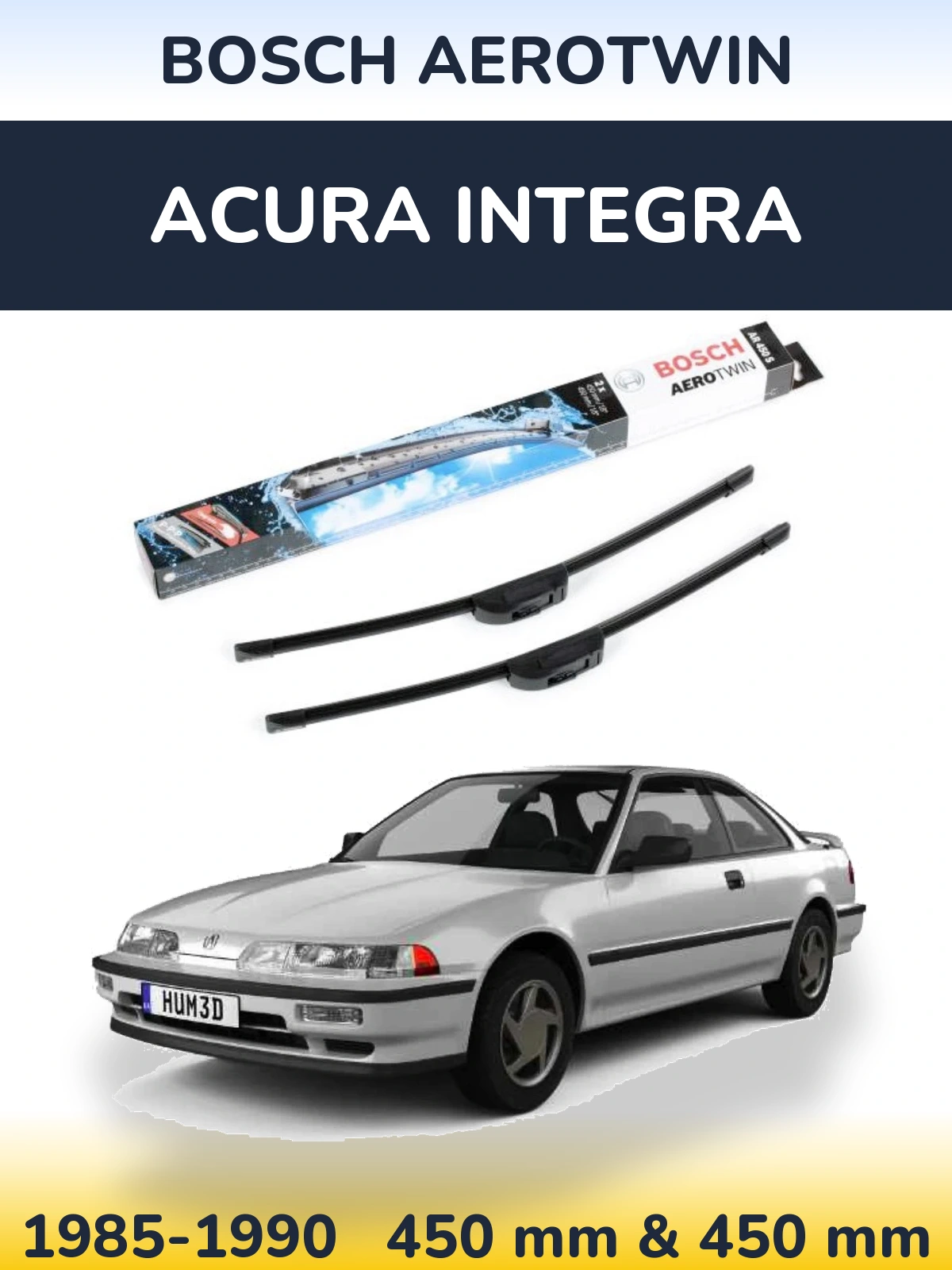 Ștergătoare BOSCH AeroTwin pentru Acura Integra