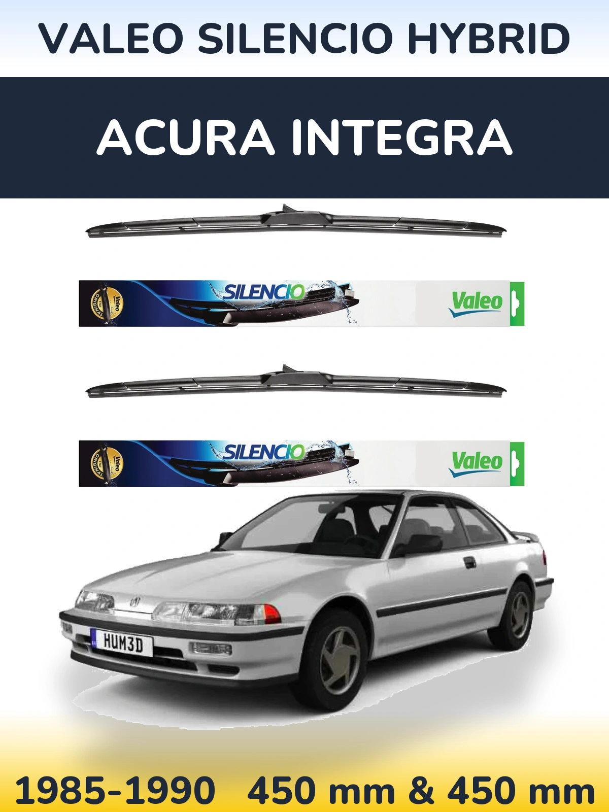 Ștergătoare Valeo Silencio Hybrid pentru Acura Integra
