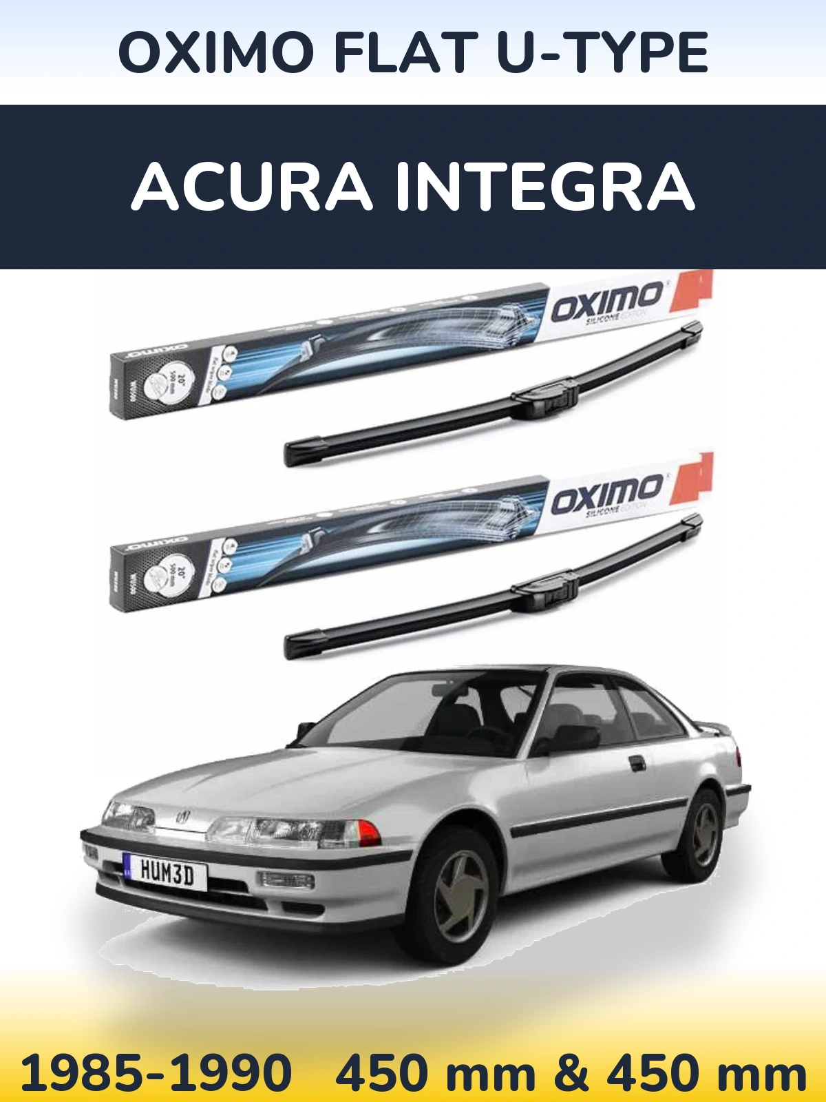 Ștergătoare Oximo Flat U-type pentru Acura Integra
