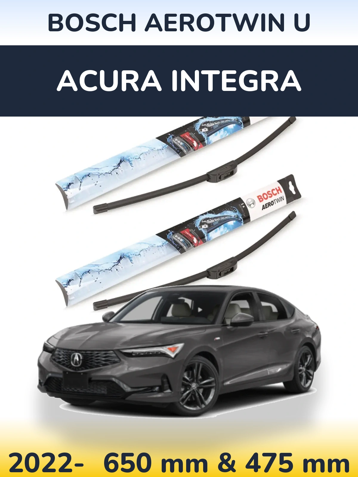 Ștergătoare BOSCH AeroTwin U pentru Acura Integra