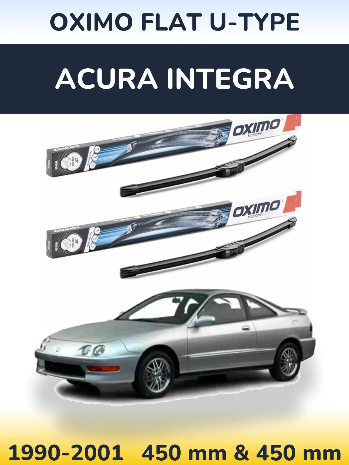 Ștergătoare Oximo Flat U-type pentru Acura Integra