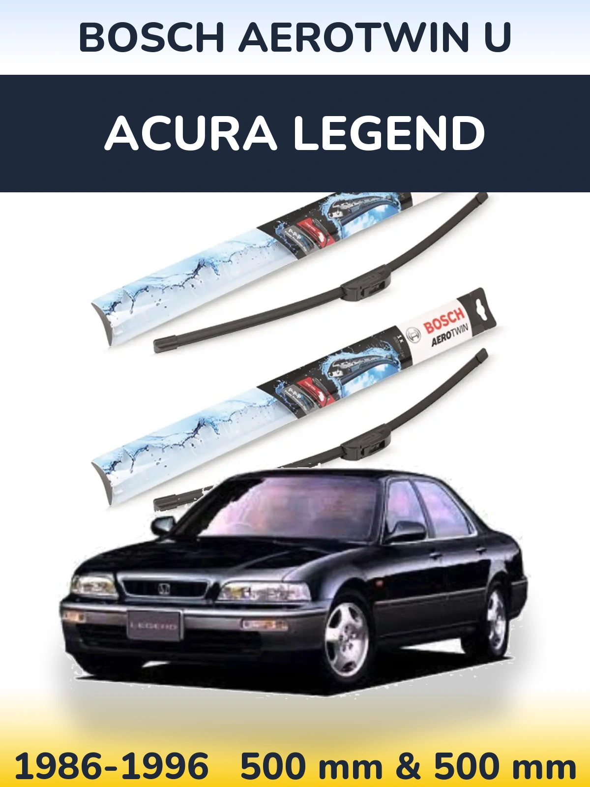 Ștergătoare BOSCH AeroTwin U pentru Acura Legend