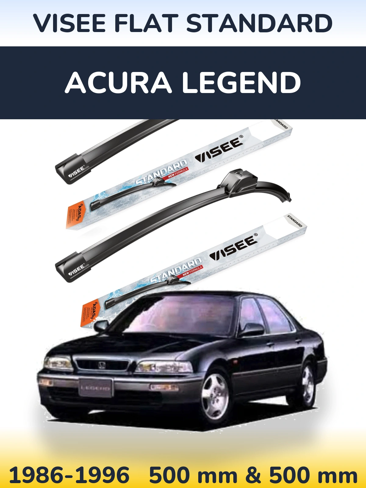 Ștergătoare VISEE FLAT STANDARD pentru Acura Legend